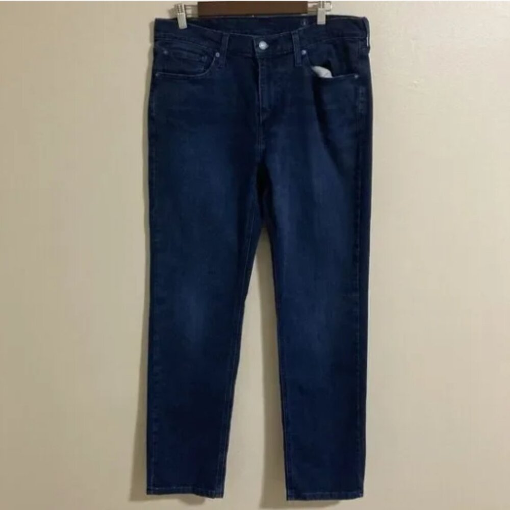 NWT Levi's 541 Jeans Mens 33x34 Athletic Taper Fit Blue Dark Wash 5 Pocket